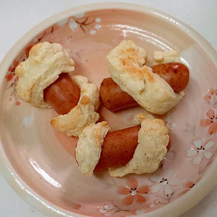 かわいいサイズの ウインナー巻きパン レシピ 作り方 By とらねこのぱせり 楽天レシピ